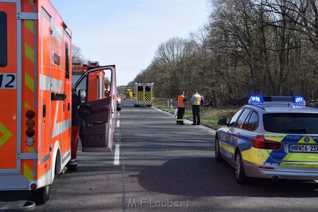 Schwerer VU Krad Fahrrad Koeln Porz Alte Koelnerstr P021.JPG - Miklos Laubert